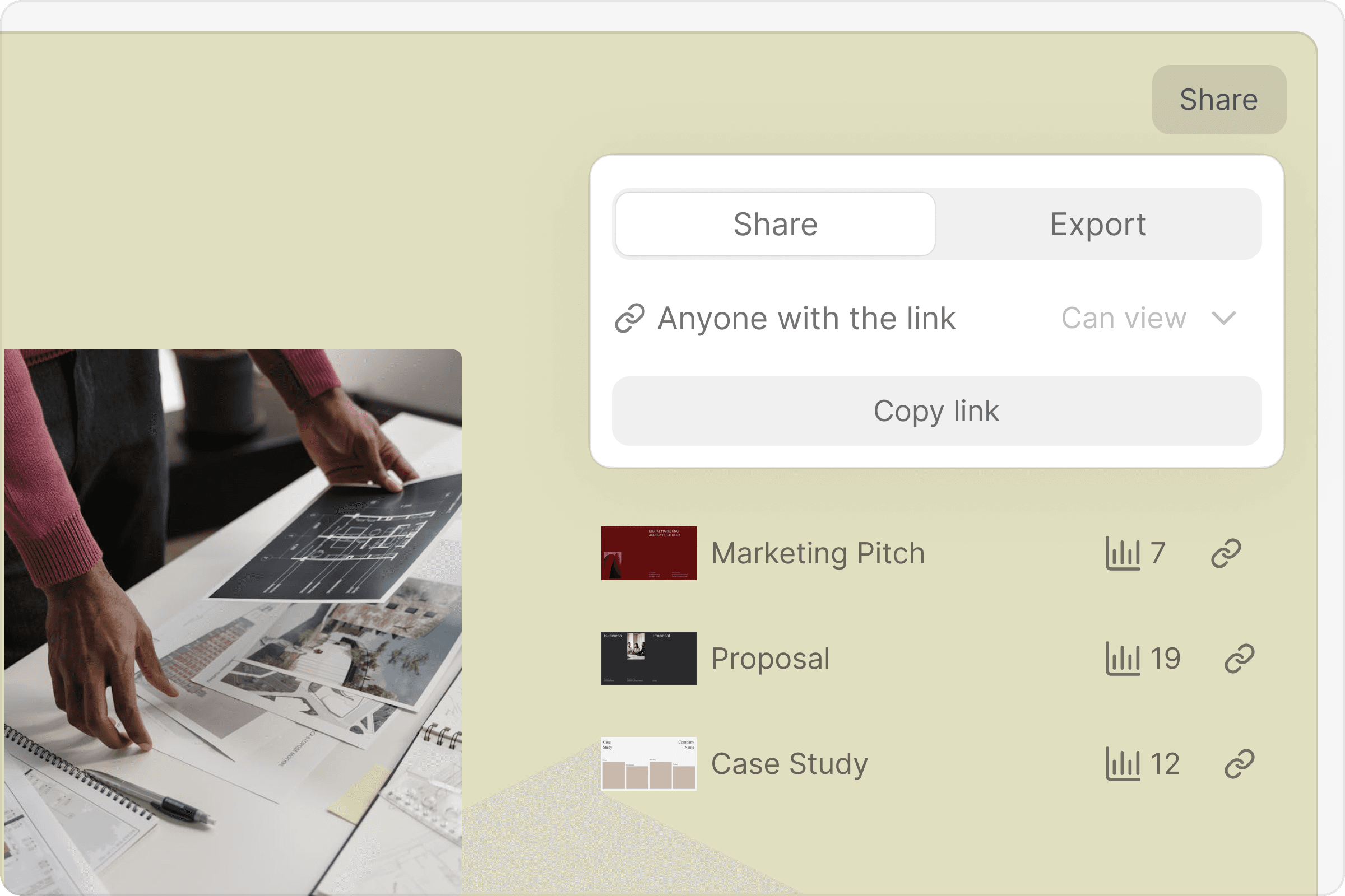 Marketing share links