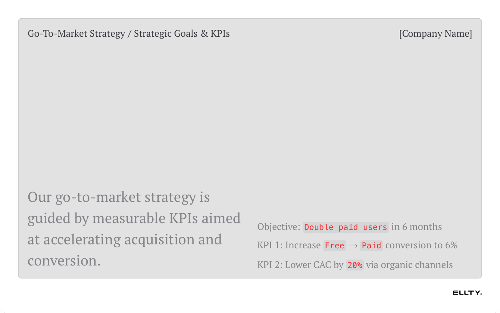 Marketing strategy gtm slide