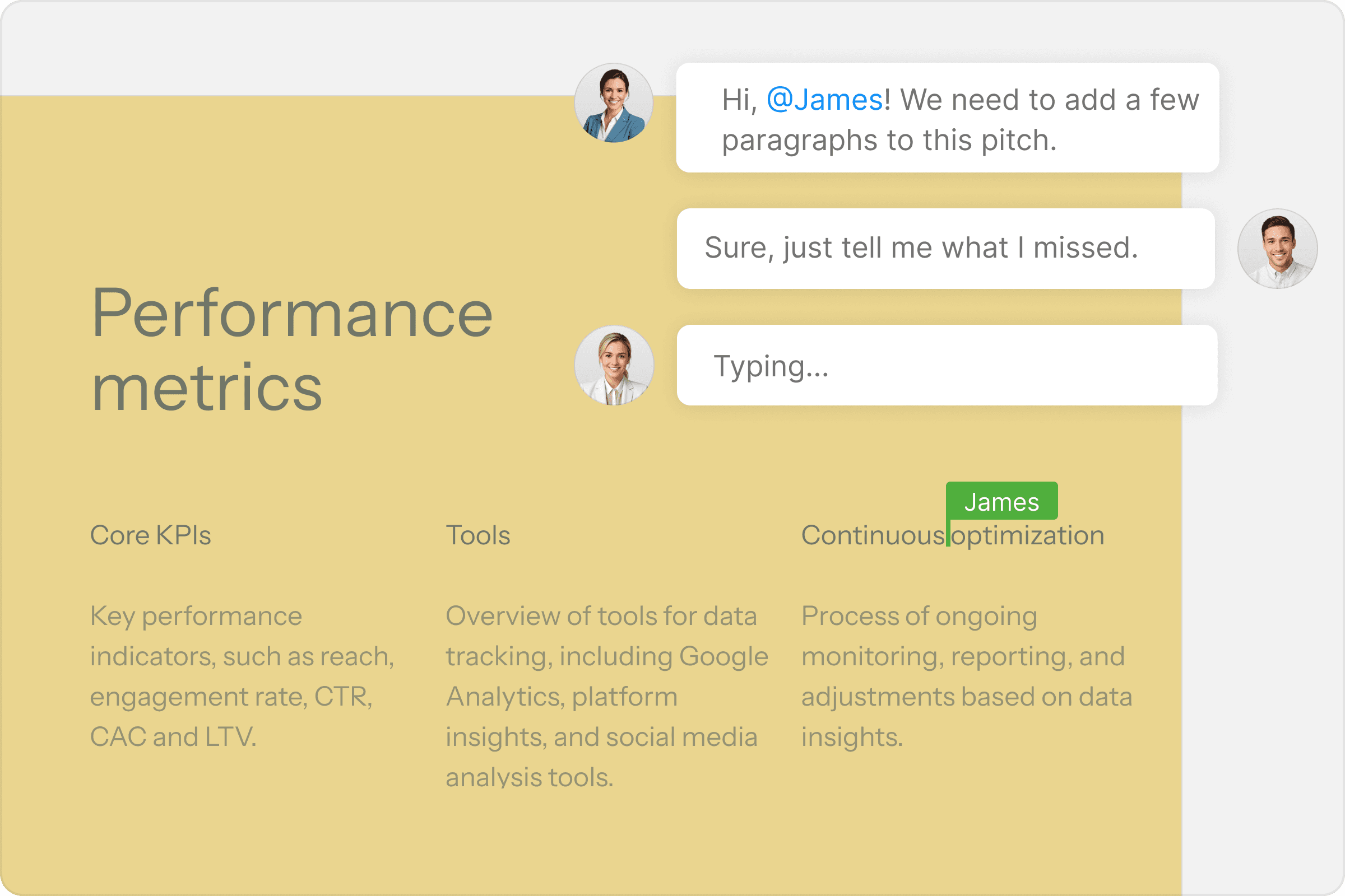 Marketing team collaboration