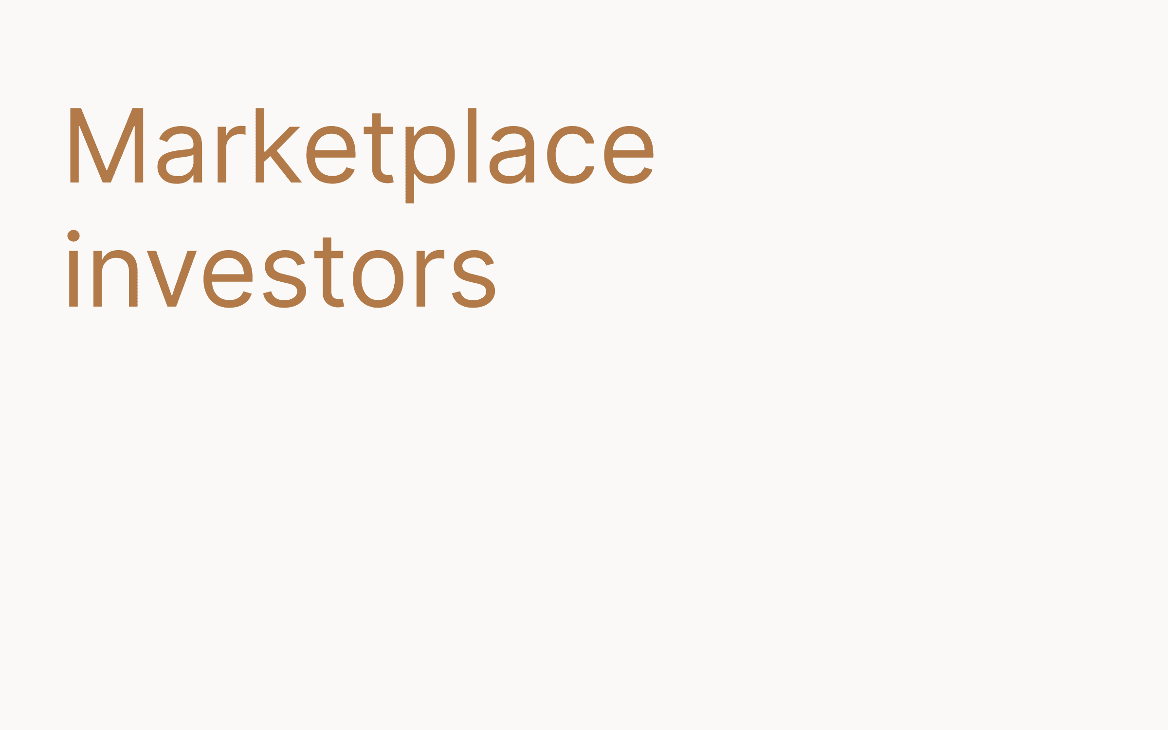 Marketplace investors hero