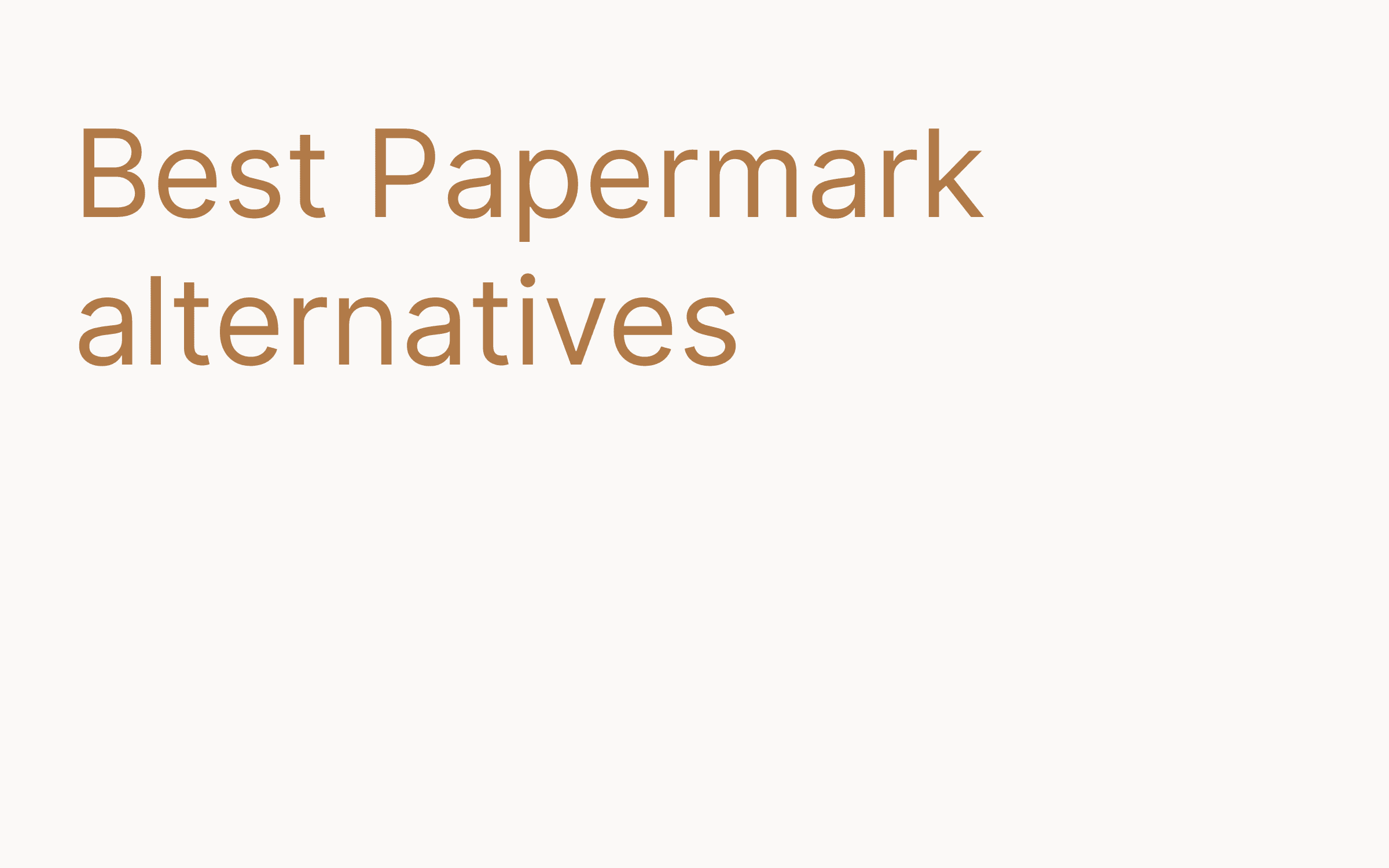 Papermark alternatives hero