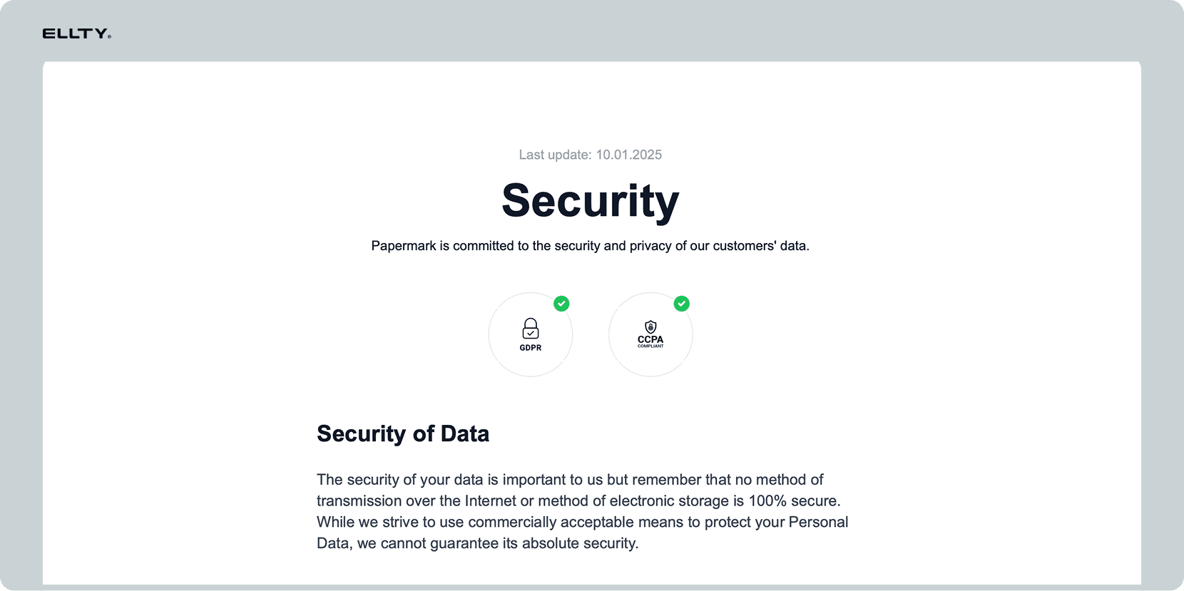 Papermark data room security
