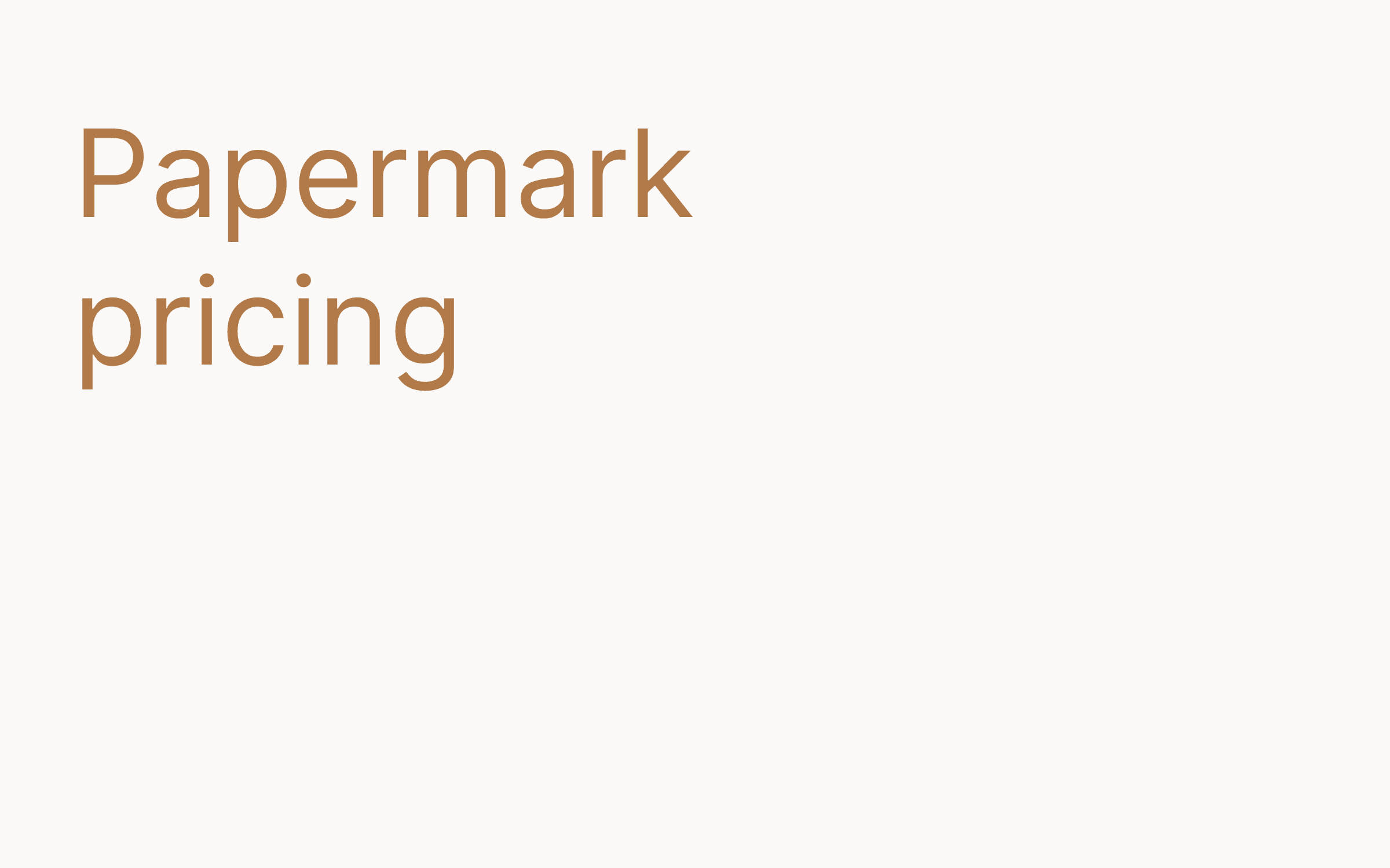 Papermark pricing hero