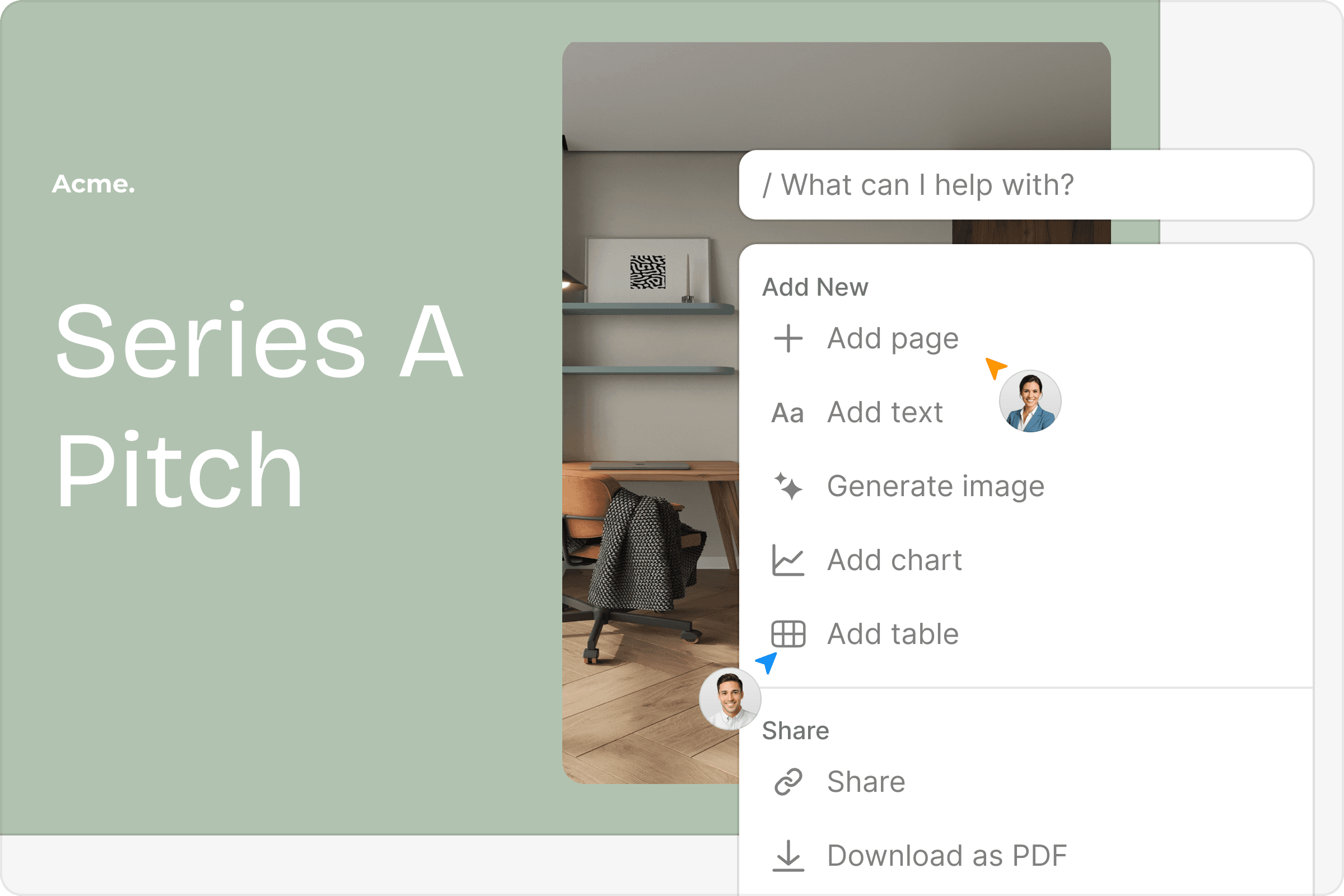 Pitch deck software