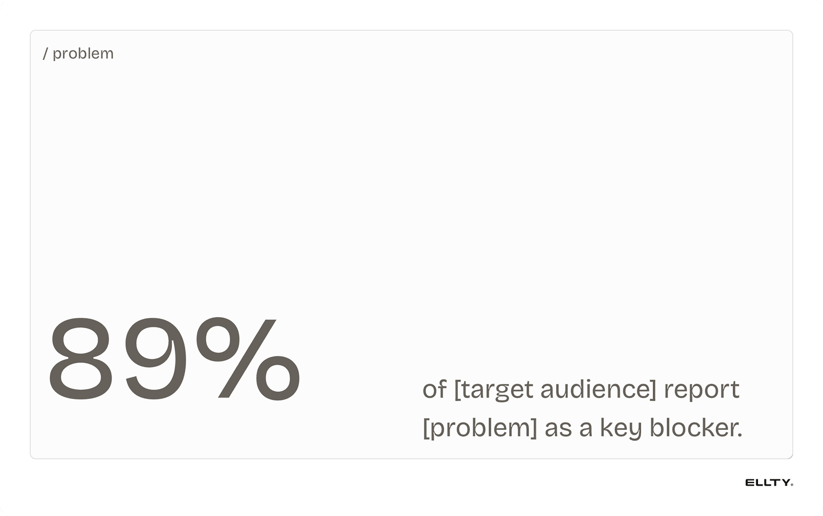 Problem slide b2b sales deck