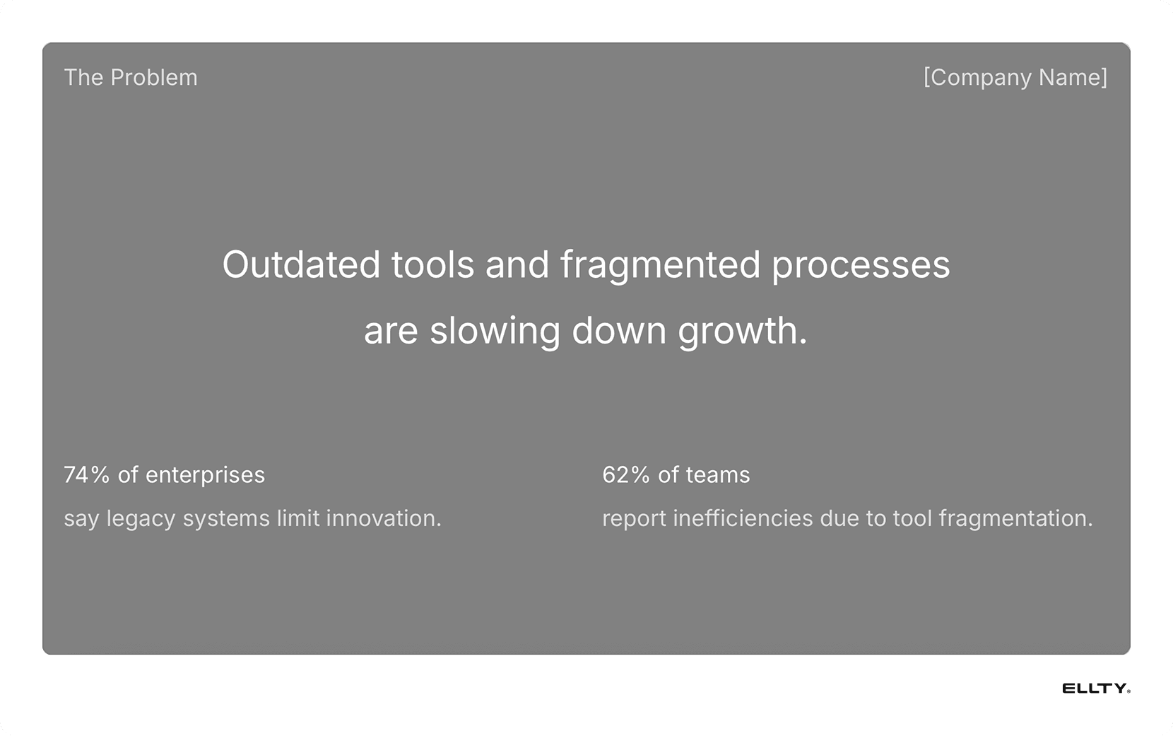 Problem slide sales pitch