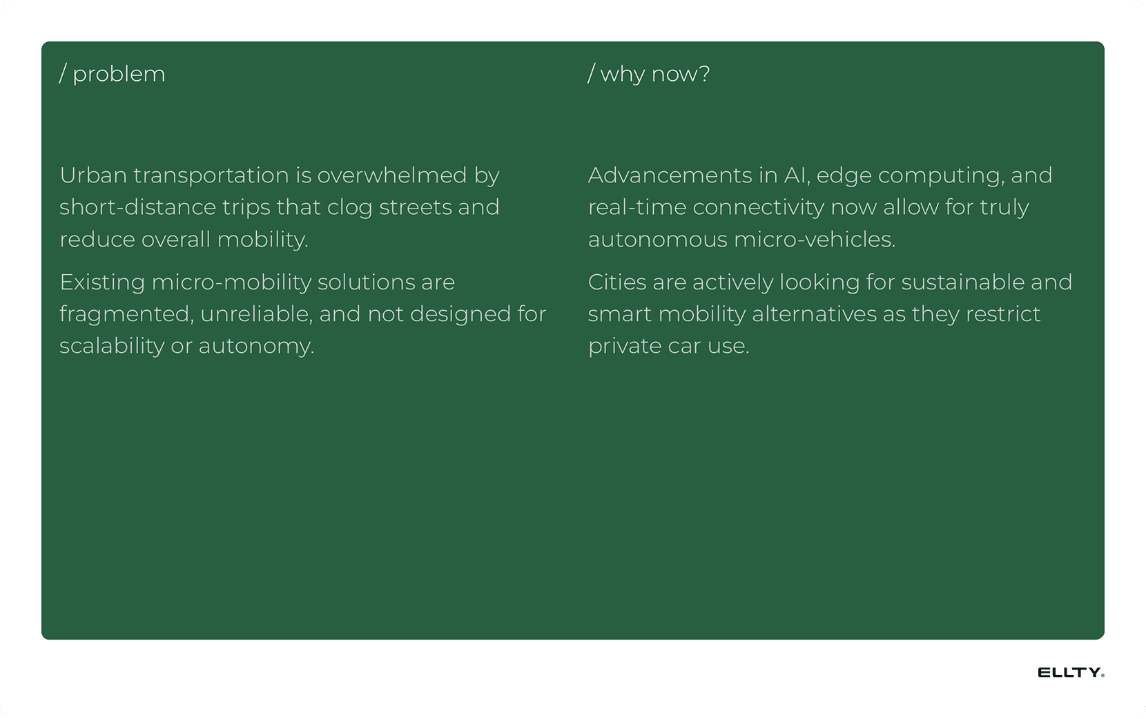 Problem slide vc pitch deck
