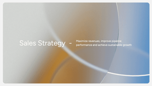 Sales strategy presentation template