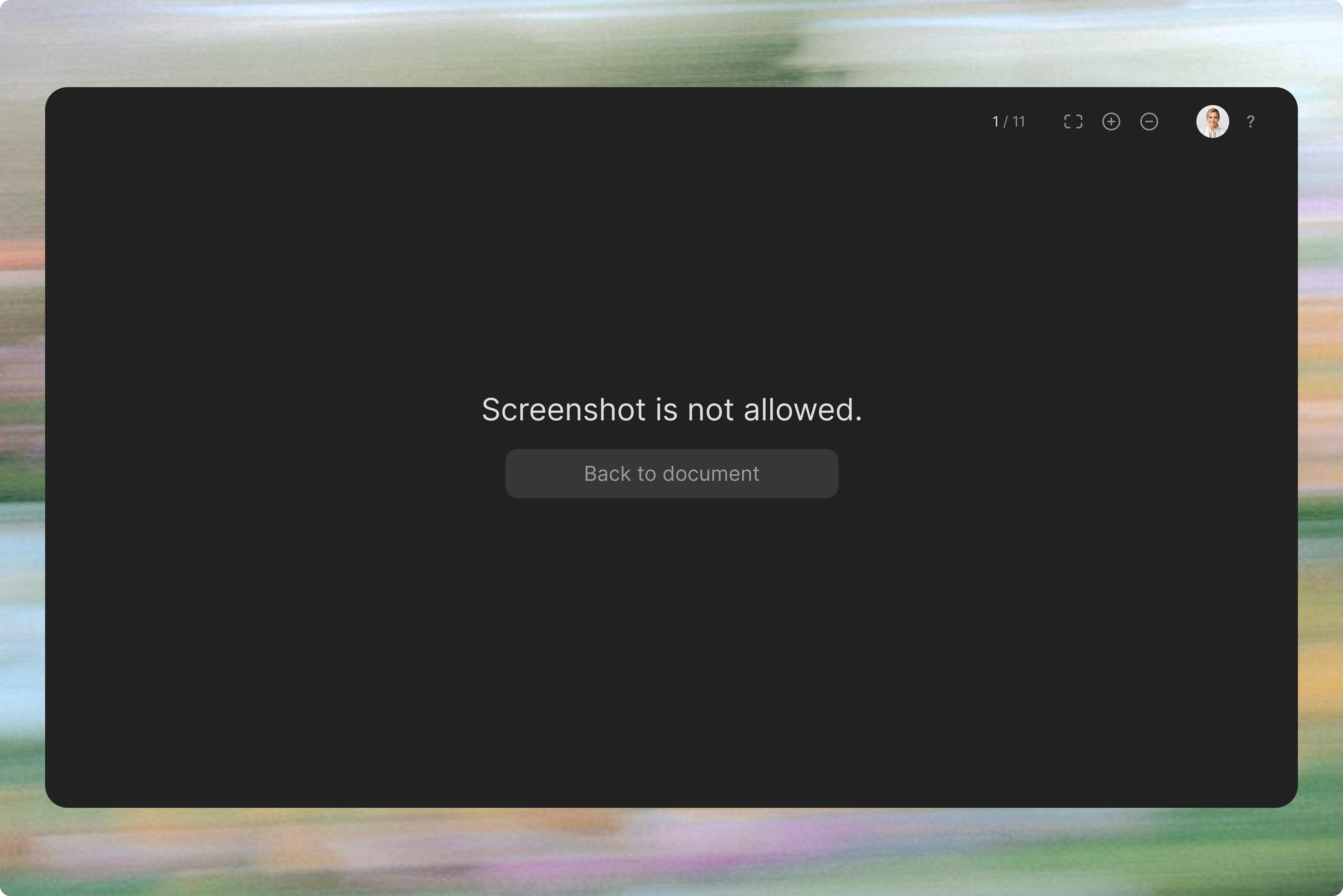 Screenshot protection