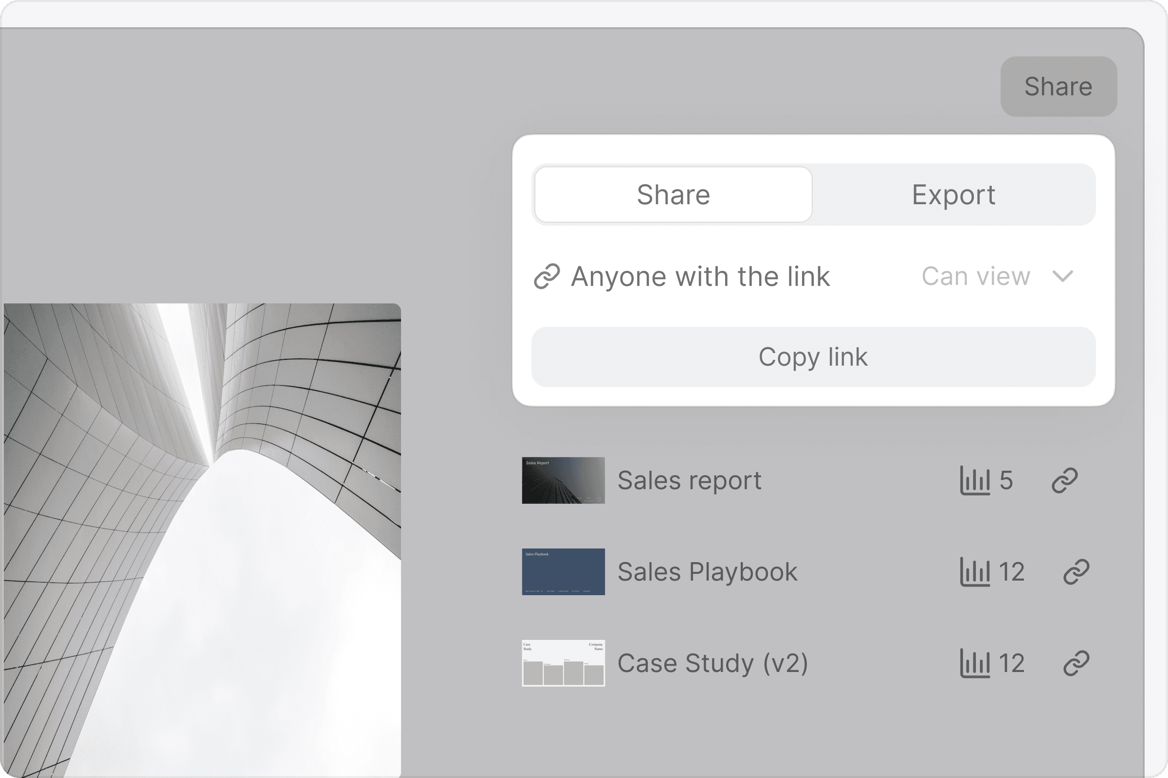 Sales deck analytics