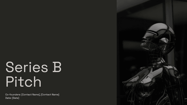 Series B pitch deck template