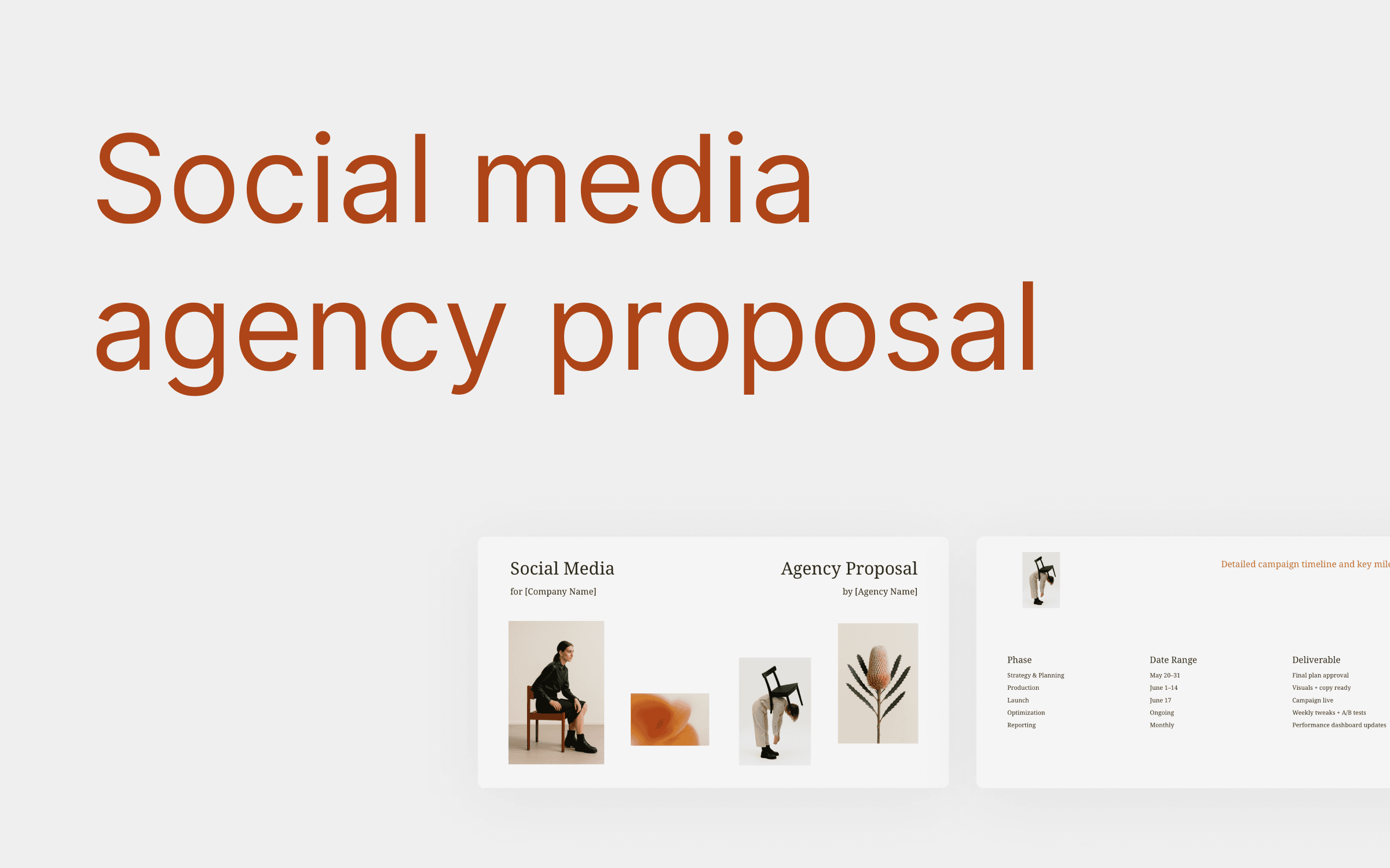 Social media agency proposal