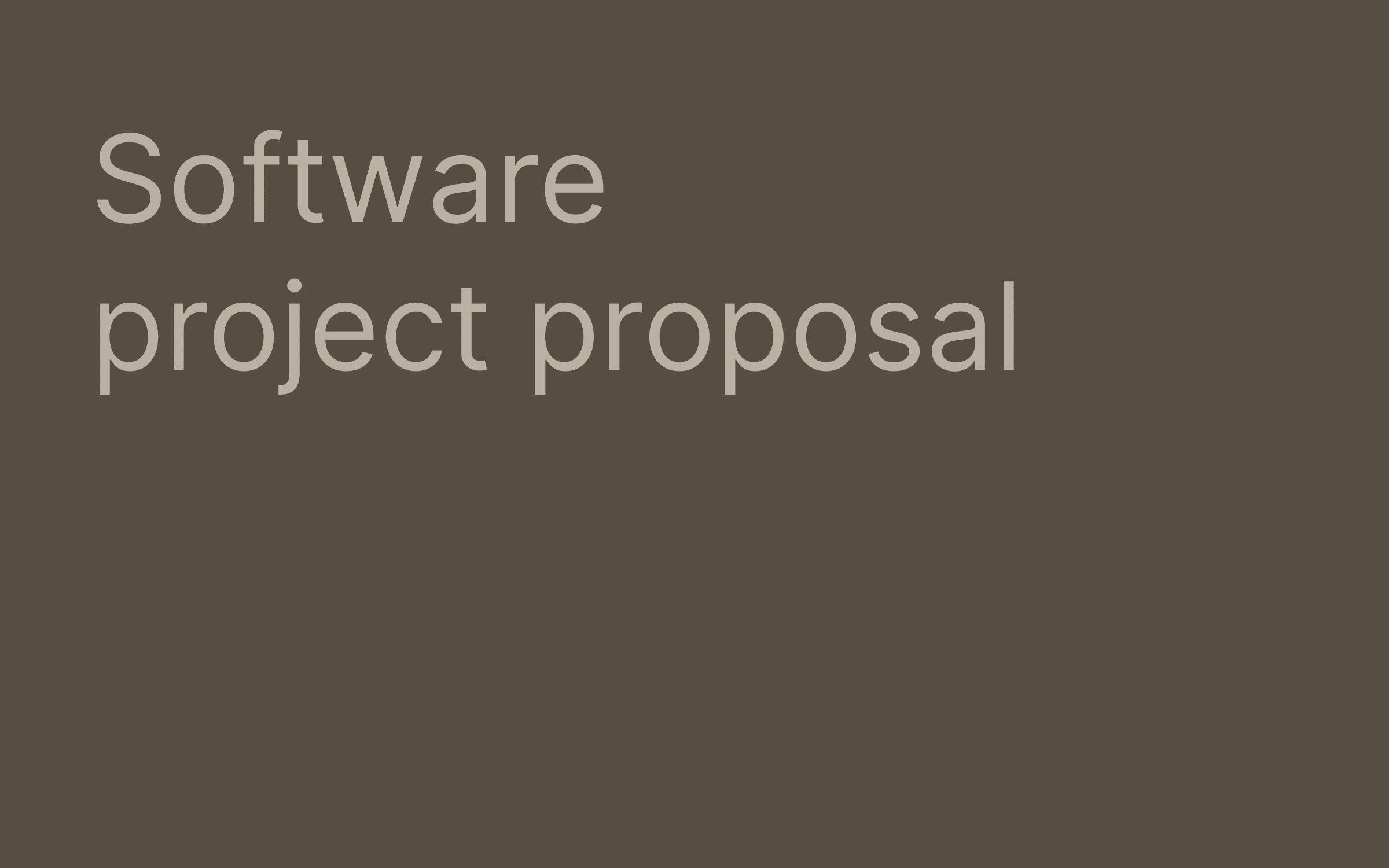 Software project proposal hero image
