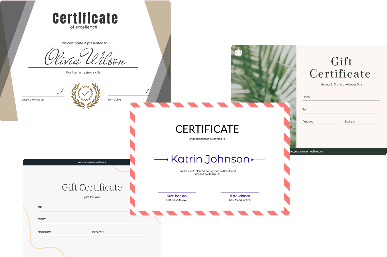 Конструктор сертификатов онлайн