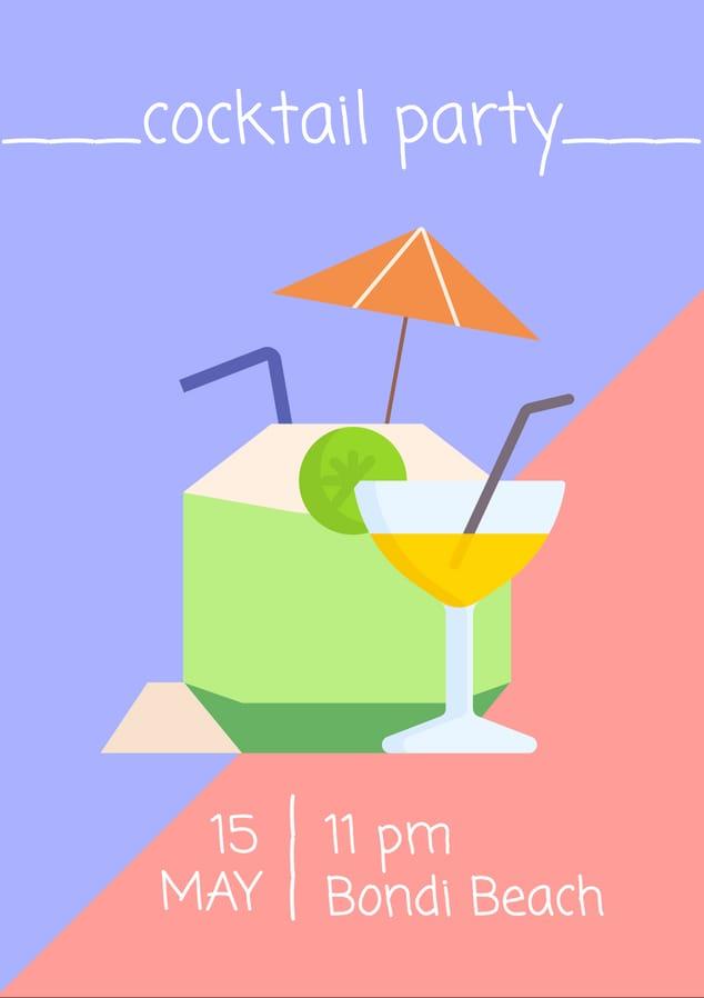 Cocktail Party Promo Poster