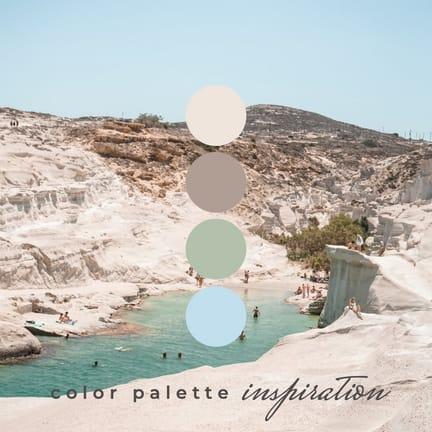 Color Palette inspiration Aesthetic Instagram Post