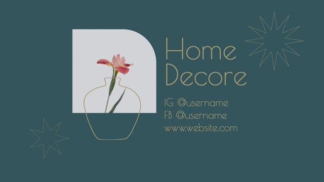 Abstract Flower Home Decore Facebook Cover