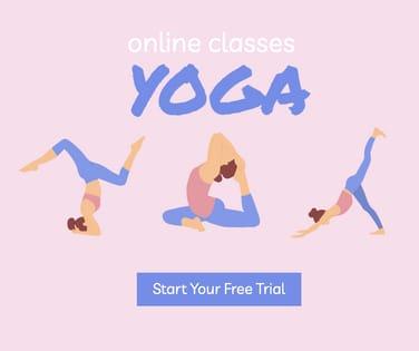 Yoga Online Classes Business Facebook Post Ads