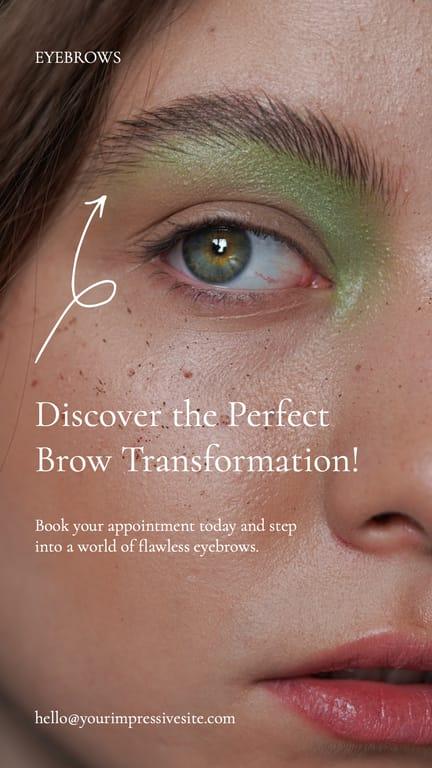 Photo Back Promo Eyebrows Beauty Instagram Stories