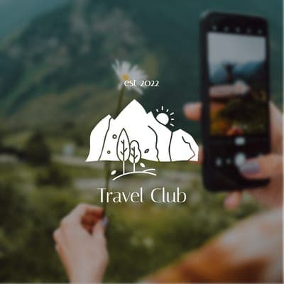 Natural Illustration Travel Logo