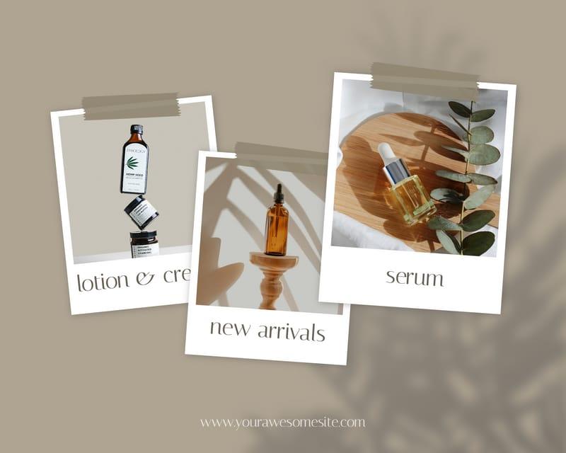 New Arrivals Cosmetic Aesthetic Photocollage