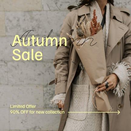 Autumn Limited Sale Instagram Post Ad