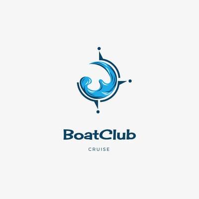 Blue Ocean Wave Cruise Travel Logo