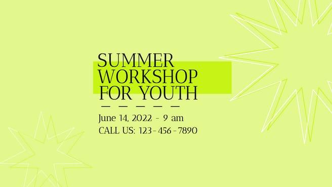 Summer Workshop Event Facebook Cover