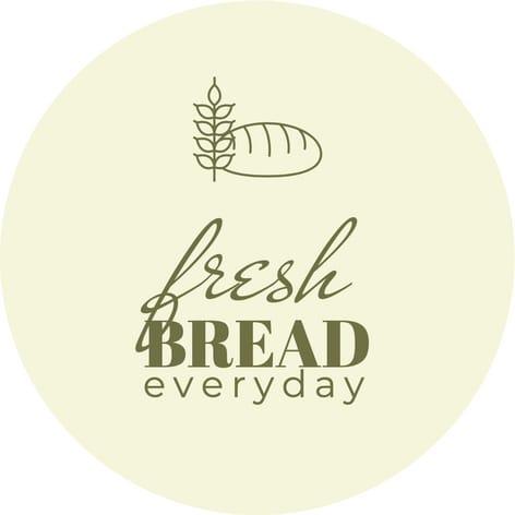 Yellow Fresh Bread Bakery Sticker