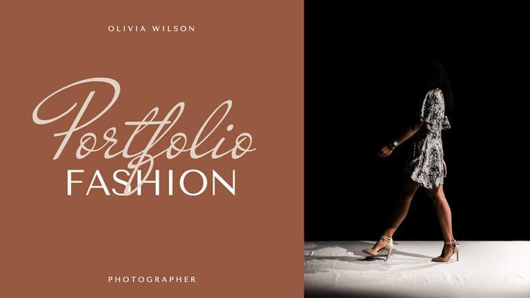 Terracotta Fashion Portfolio Photographer Presentation