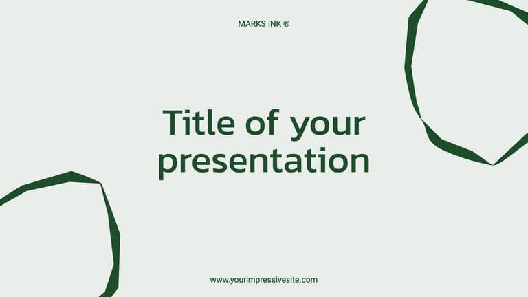 Green Abstract Business Presentation
