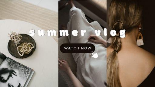 Summer Aesthetic Photo Collage YouTube Thumbnail