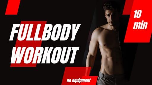 Black And Red Fullbody Workout YouTube Thumbnail