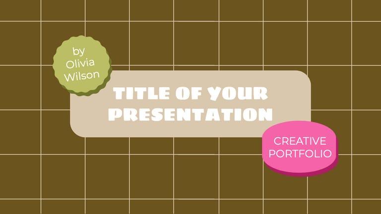 Deep Green Abstract Creative Portfolio Presentation