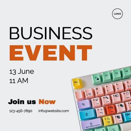 Business Event Modern LinkedIn Post