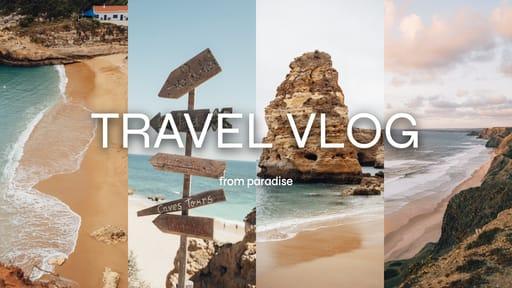 Travel Vlog Photo Collage Youtube Thumbnail