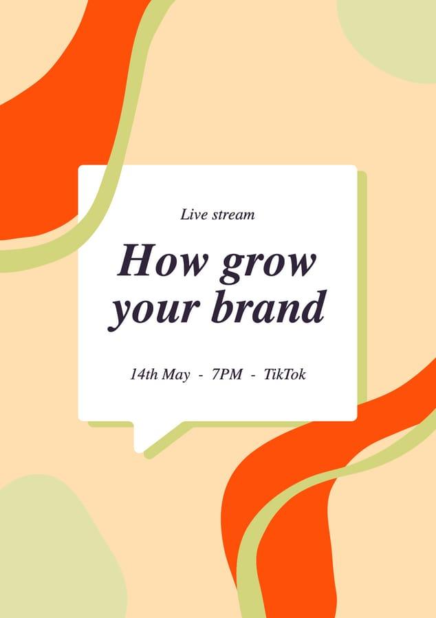 How Grow Brand Poster