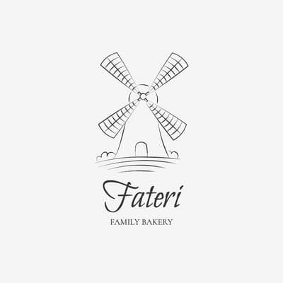 Mill Illustration Family Bakery Logo