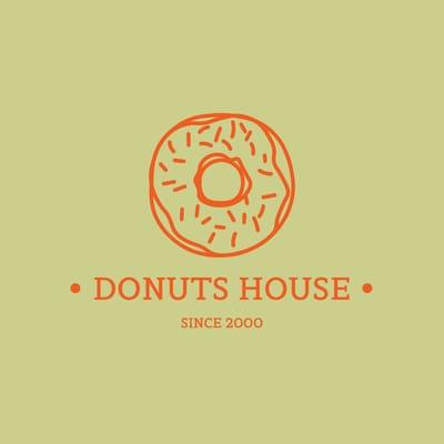 Donut Illustration Olive Bakery Logo