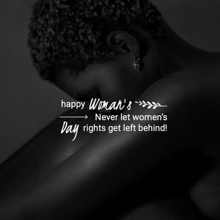 Quotes Black White Photo Woman's Day Instagram Post