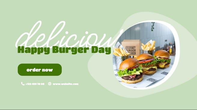 Burger Day, Cafe Facebook Cover