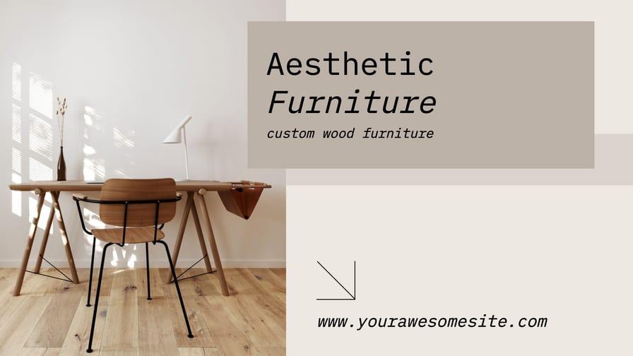 Aesthetic Furniture Beige Banner