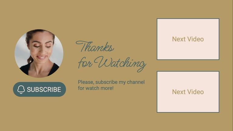 Thanks For Watching Video Woman Channel Youtube Outros