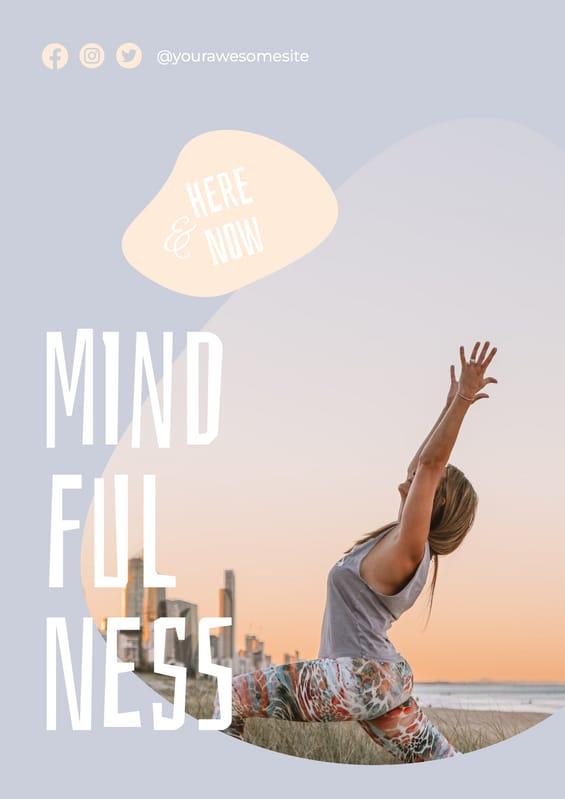 Pastel Mindfulness Advertising Promo Flyer