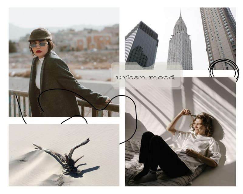 Urban Mood Aesthetic Photo Collage