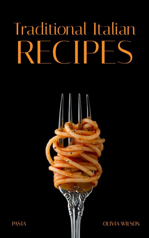 Black Italian Recipes Pasta Book Cover