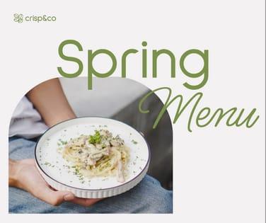 Spring Menu Coffee Shop Business Facebook Post