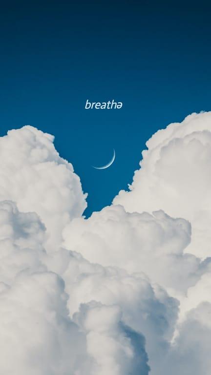 Breathe Blue Sky Phone Wallpaper