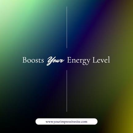 Deep Green Gradient Boost Your Energy Motivation Instagram Post