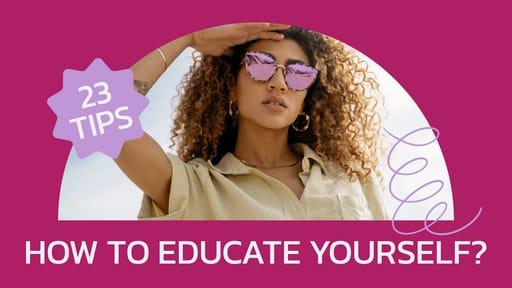Pink Educate Yourself YouTube Thumbnail